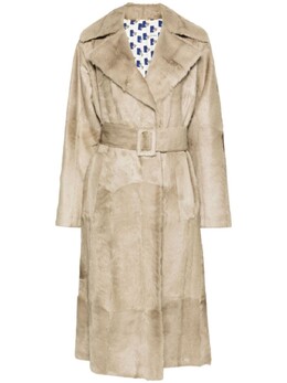 Burberry: Коричневый плащ 