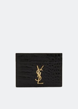 Saint Laurent: Чёрный картхолдер 