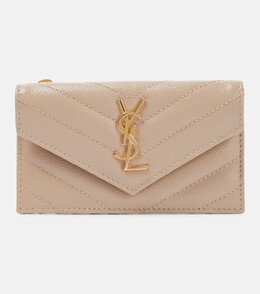 Saint Laurent: Бежевый кошелёк  Cassandra