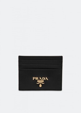 Prada: Чёрный картхолдер 