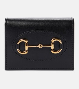Gucci: Чёрный кошелёк  Horsebit 1955