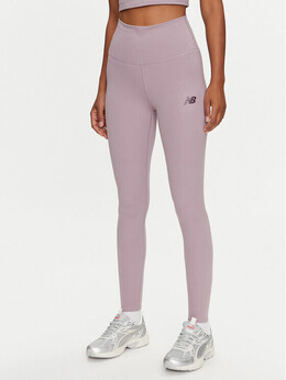 New Balance: Фиолетовые легинсы 