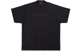 Balenciaga: Чёрная футболка 