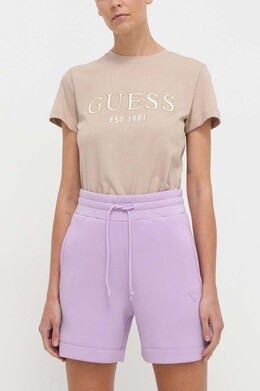 GUESS: Фиолетовые шорты 
