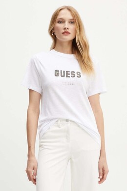 GUESS: Белая футболка 