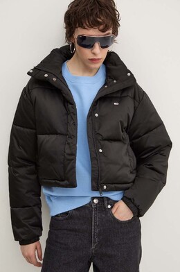 Tommy Jeans: Чёрная куртка 