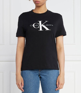 Calvin Klein Jeans: Чёрная футболка 