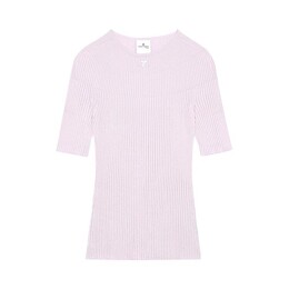 Courreges: Свитер с коротким рукавом 