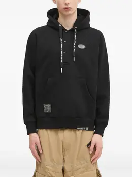AAPE BY *A BATHING APE®: Чёрная толстовка 