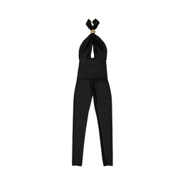Saint Laurent: Чёрный комбинезон 