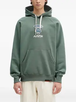 AAPE BY *A BATHING APE®: Зелёная толстовка 