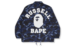 A BATHING APE: Синяя куртка 
