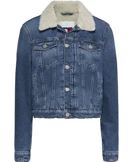 Tommy Jeans: Синяя куртка 