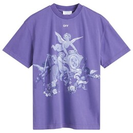Off-White: Синяя футболка 