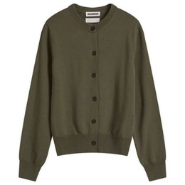 Jil Sander: Зелёный кардиган 