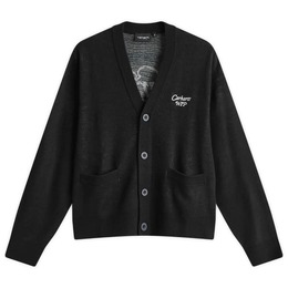 Carhartt WIP: Чёрный кардиган 
