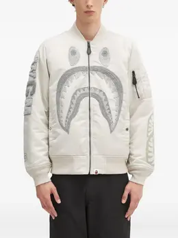 A BATHING APE®: Белая куртка 
