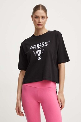 GUESS: Хлопковая футболка 