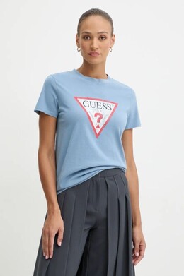 GUESS: Хлопковая футболка 