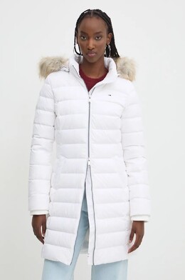 Tommy Jeans: Белый пуховик 