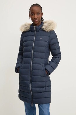 Tommy Jeans: Тёмный пуховик 