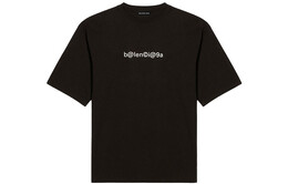 Balenciaga: Чёрная футболка 