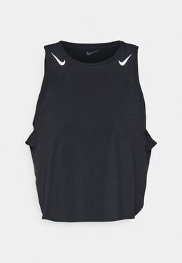 Nike: Чёрный топ 