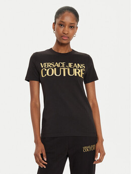 Versace Jeans Couture: Чёрная футболка 