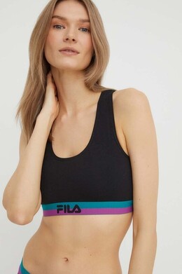Fila: Чёрный бюстгальтер 