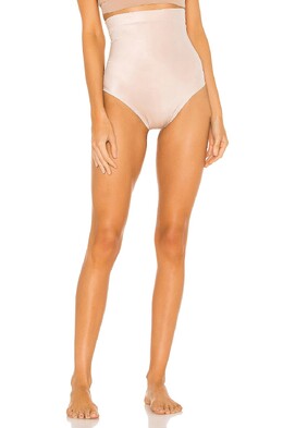 Spanx: Бежевые трусы 