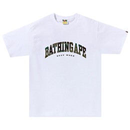 A BATHING APE: Белая футболка 