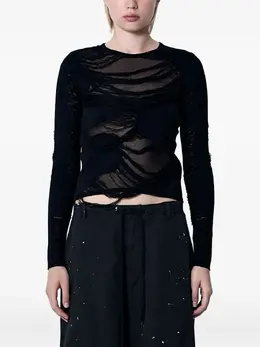 MM6 Maison Margiela: Рваный свитер 