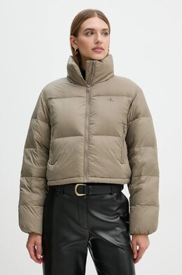 Calvin Klein Jeans: Зелёный пуховик 