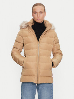 Tommy Hilfiger: Бежевый пуховик 