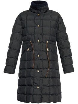 Moncler: Синий плащ 