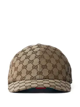 Gucci: Коричневая кепка  GG
