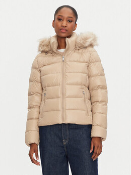 Tommy Hilfiger: Бежевый пуховик 