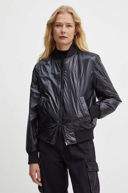 Armani Exchange: Чёрная куртка 