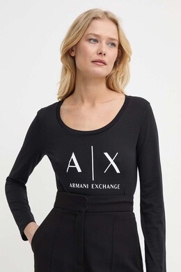 Armani Exchange: Чёрный свитшот 