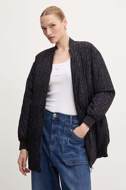 Armani Exchange: Чёрная куртка 
