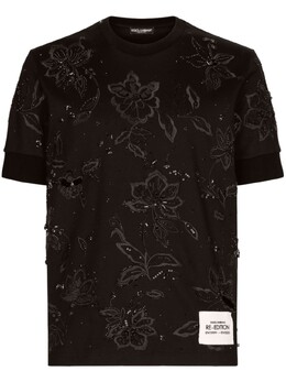 Dolce & Gabbana: Футболка с вышивкой 