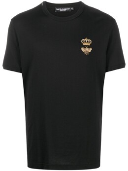 Dolce & Gabbana: Футболка с вышивкой 