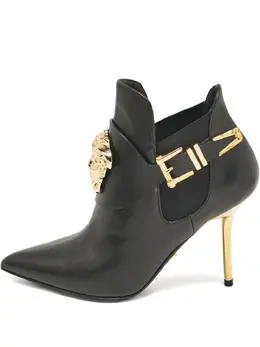 Versace Pre-Owned: Чёрные ботинки 