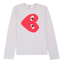 Comme Des Garçons Play: Серая футболка  Heart
