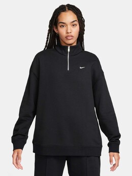 Nike: Чёрная блуза  NSW