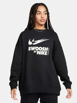 Nike: Чёрная блуза  NSW
