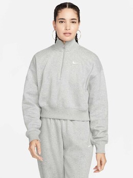 Nike: Серая блуза  NSW