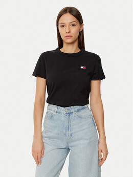 Tommy Jeans: Чёрная футболка 