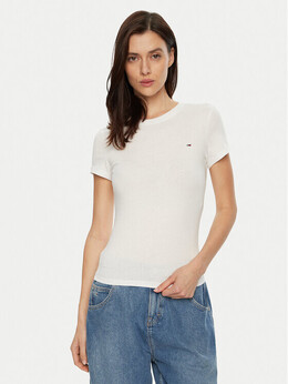 Tommy Jeans: Белая футболка 