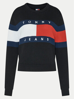 Tommy Jeans: Чёрный свитер 